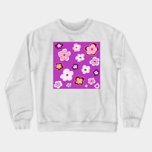 My garden full of flowers, Flower patterns Crewneck Sweatshirt